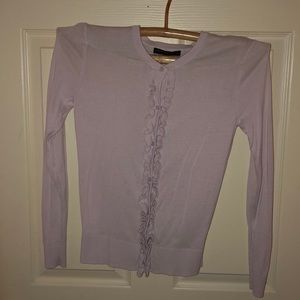 Banana Republic ruffled cardigan